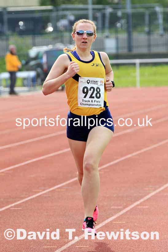 Senior Womens 1500 metres, 2023 North Eastern Track and Field Champs., Middlesbrough Sports Village, Middlesbrough. Photo: David T. Hewitson/Sports for All Pics